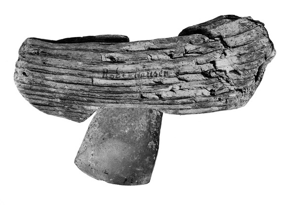 Hafted stone axe from Robenhausen lake-dwelling