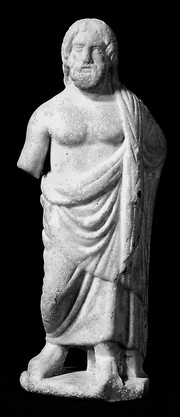 M0015208: Statuette of Asclepius excavated at Homs, 2nd century B.C. - 1st century A.D.
