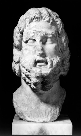 Votive bust of Aesculapius.