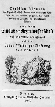 Rickman "Einfluss...", 1771: title page