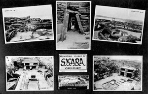 view Five views of Skara Brae Bronze Age village, Orkney.