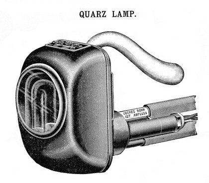 Quartz mercury vapour lamp, 1906.