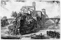 view Isola Tiberina. Impression in the British Museum.