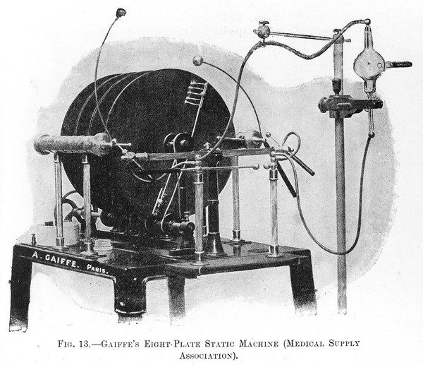 M0015491: Gaiffe's eight plate static machine, 1907