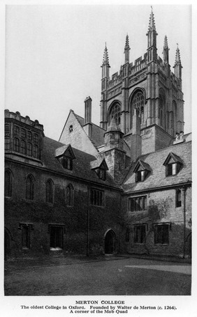 Merton College; a corner of the Mob Quad.