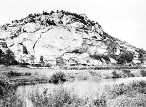 view View of Laugerie-Basse, Tyac (Dordogne).