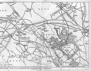 view Archaeological map of Caddington and Dunstable district.