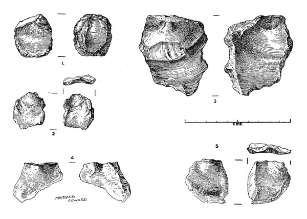 Paleolithic flakes from Blackboy Pit near Herts