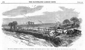 view Fatal railway accident at Rednall.