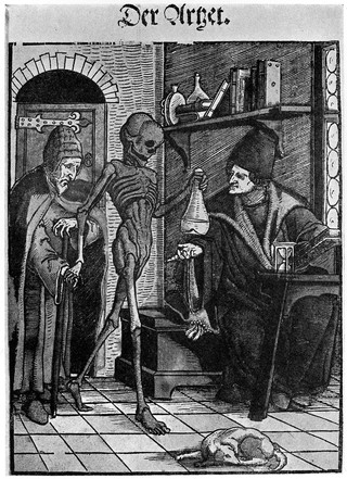 M0015649: Death and the physician, David Denecker, 1561