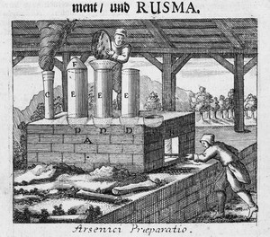 view Manufacture of arsenic. Valentini, Museum museorum.