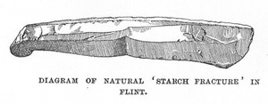 view Example of starch fracture in flint.