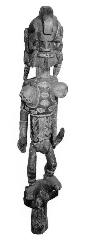 view Sacred anthropomorphic figure, New Ireland, Papua New Guinea.