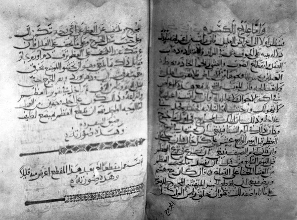 2 pages from 14th C Arabic Manuscript