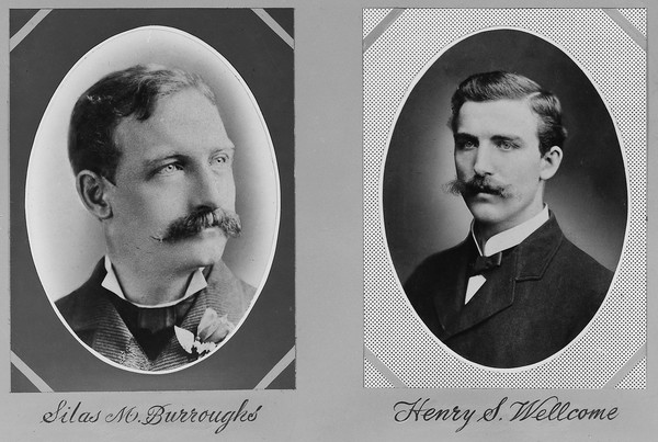 Henry S. Wellcome and Silas M. Burroughs at about the time of the foundation of the firm in 1880.