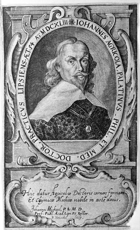 M0016609: Portrait of Johannes Agricola (1589-1643)