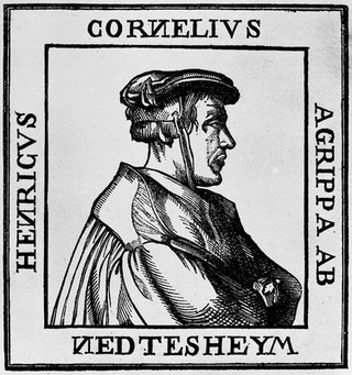 M0016610: Portrait of Heinrich Cornelius Agrippa (1486-1535)