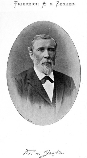 M0016712: Portrait of Friedrich Albert von Zenker (1825-1898)
