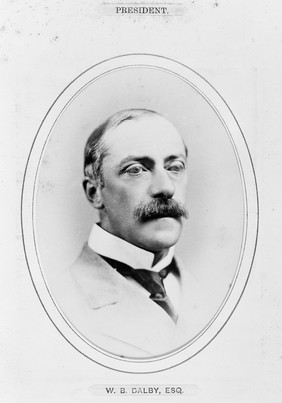 Sir William Bartlett Dalby. Photograph by G. Jerrard, 1881.