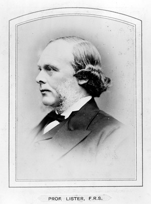 view Joseph Lister, Baron Lister. Photograph by Barraud.