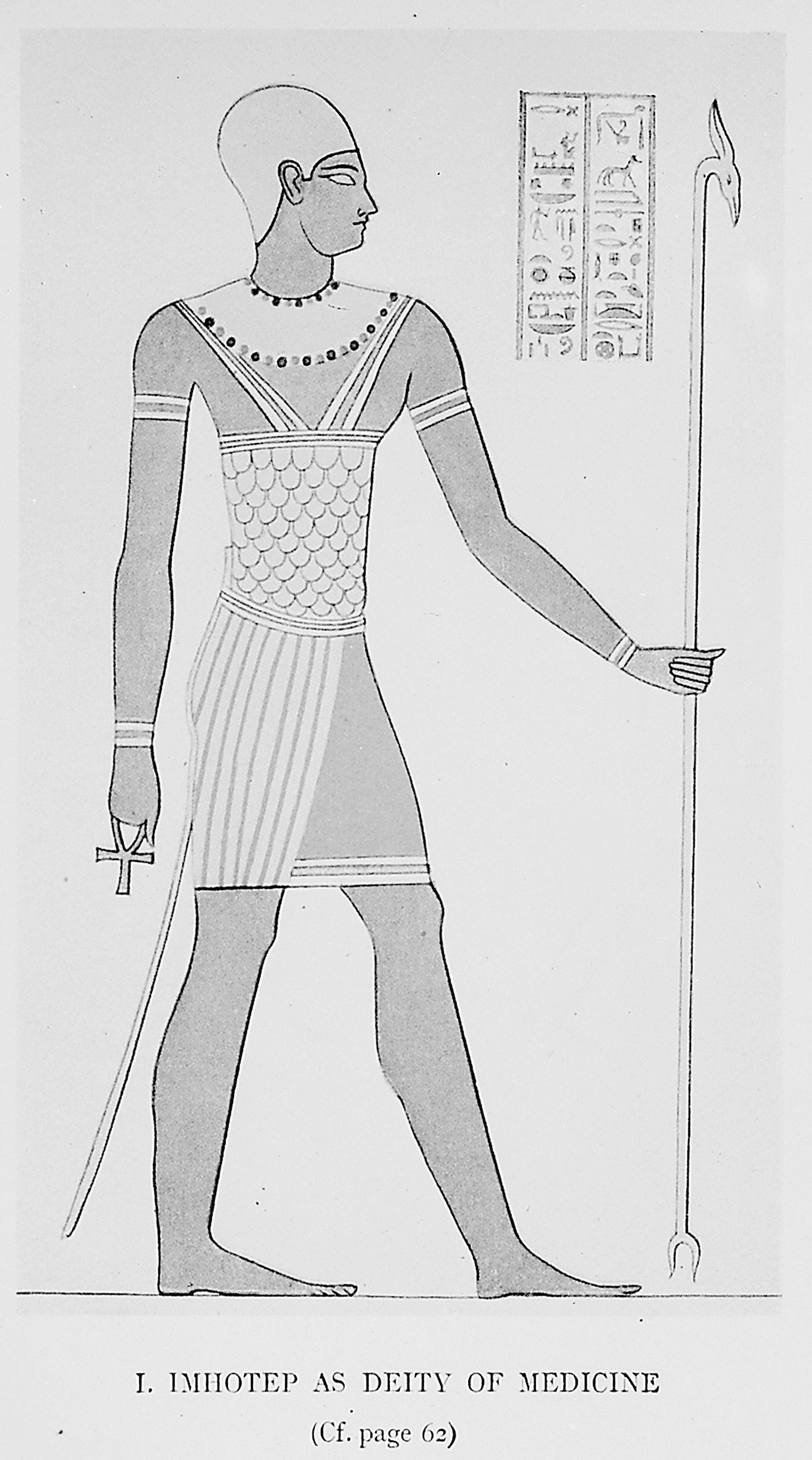 Imhotep, the vizier and physician of King Zoser and afterwards the Egyptain god of medicine / by Jamieson B. Hurry.