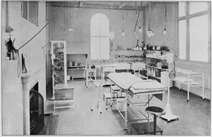 view The West London Hospital. Operating theatre reconstructed.