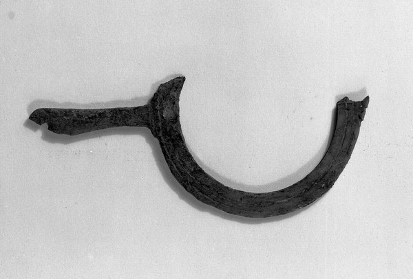 Part of a pair of spectacles found in St. Leonards Hospital.