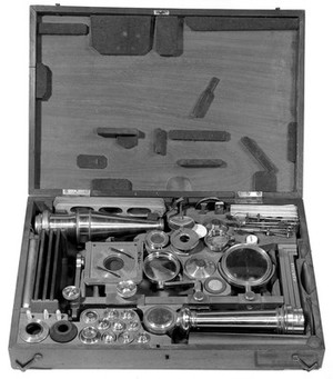 view Adams' Universal Compound Microscope, late 18th century.