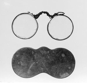 view Eye-glasses and case.