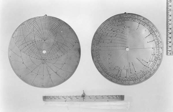 One plate of an astrolabe.