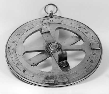 Astronomical Ring of an unusual type, signed "Butterfield Paris". Undated, circa 1690. This instrument is closer to an equinoctial ring dial than most astronomical rings.