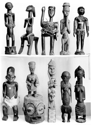 view Ten African statues, effegies