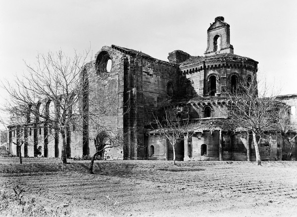 Abbey of Moveruela, Spain, South East view.