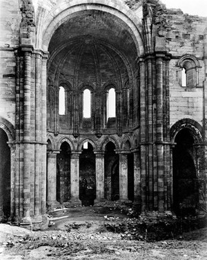 view The Apse, the Abbey of Moveruela, Spain.