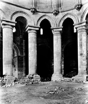 view North to South view of the Apse, Moveruela Abbey, Spain