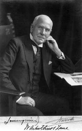 Autographed portrait photograph of Sir W. Arbuthnot Lane