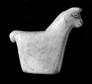 view Amuletic stone animals to ensure fertility, Bolivia.