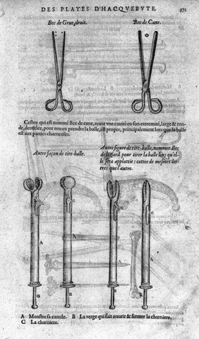 Les œuvres de M. Ambroise Paré ... Avec les figures et portraicts tant de l'anatomie que des instruments de chirurgie, et de plusieurs monstres. Le tout divisé en vingt six livres.