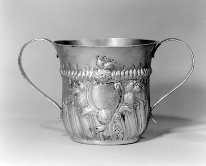 Posset cup Silver, decorated - repouse work. 1764-1765.
