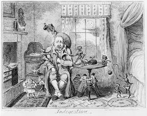 view 'Indigestion', by Cruikshank