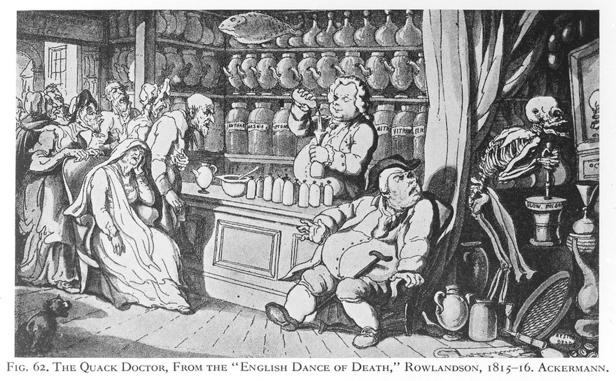 M0018516: "The quack doctor", Rowlandson