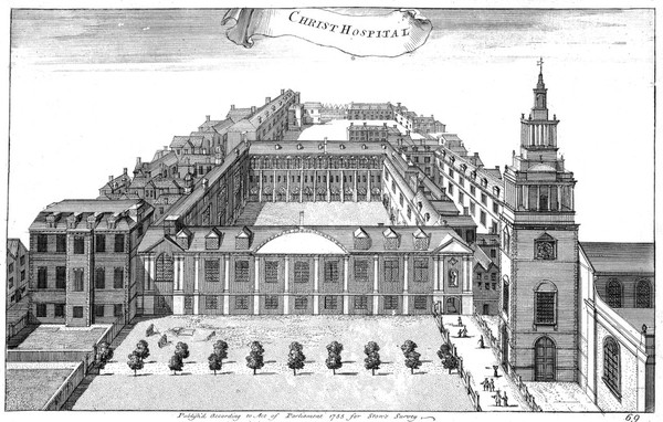 Christ's Hospital. Perspective view.