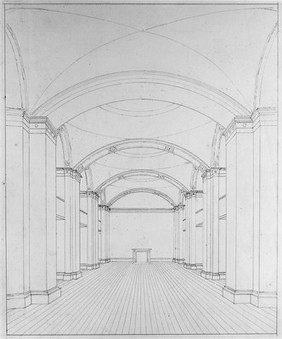 Royal College of Surgeons, architectural drawing.