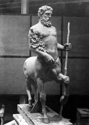 view Plaster cast of Ceiron - the centaur.