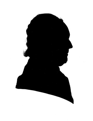 Silhouette of Lord Lister's grandfather, aged 71. From a photograph of an original lent to the Museum in 1926 by Lister's nephew, Mr. J.J. Lister.