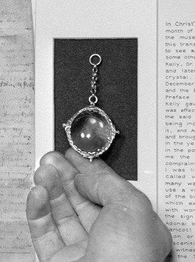 John Dee's crystal, used for clairvoyance & healing, 17th C