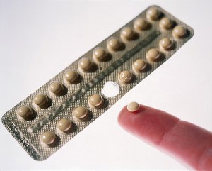 view Contraceptive pill - pill on finger + pack