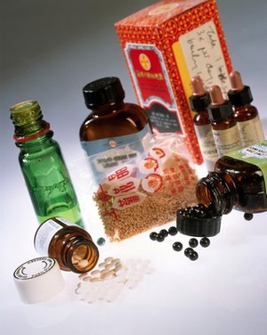 view A selection of alternative medicines