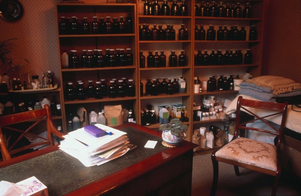 Medical Herbalist's Practice Room.