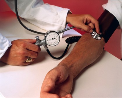 Blood pressure measurement - close-up